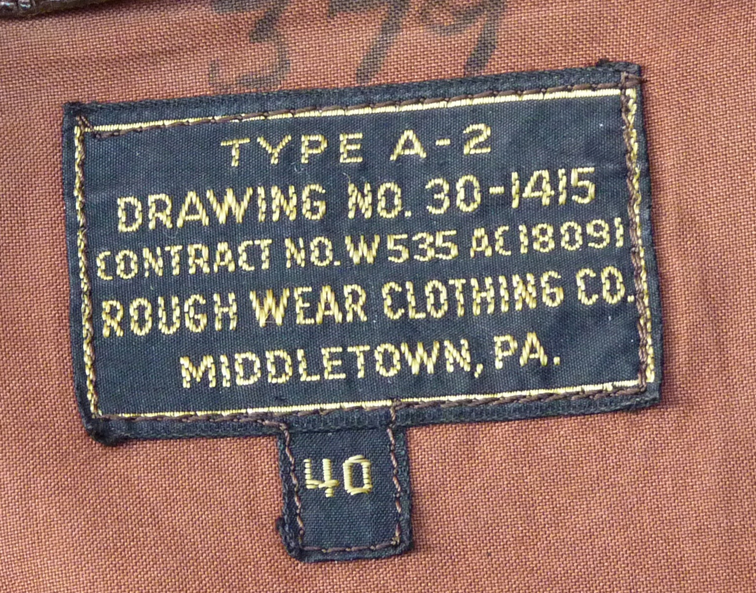 Type A-2 jacket, labels, some photo's | Vintage Leather Jackets Forum