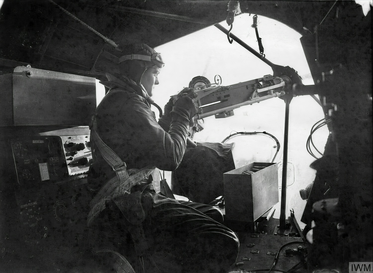 A rarely seen view of a B-17F Fortress nose gunner.jpg