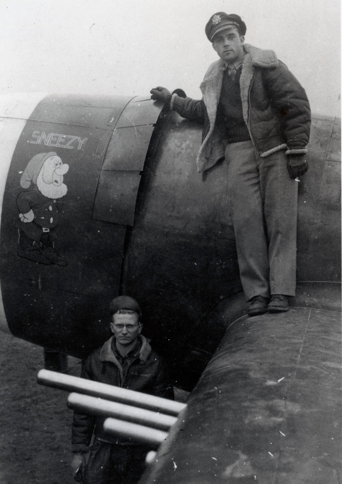 Airmen of the 352nd Fighter Group with a P-47.jpg