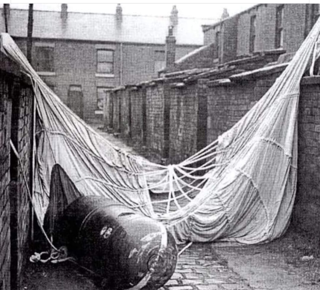 An unexploded parachute mine which fell.jpg