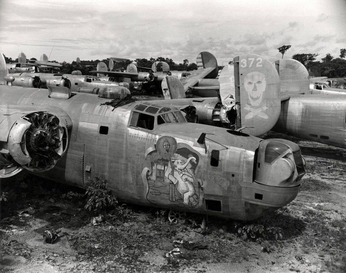 B-24 Liberators ready for the scrapper in the Pacific..jpg