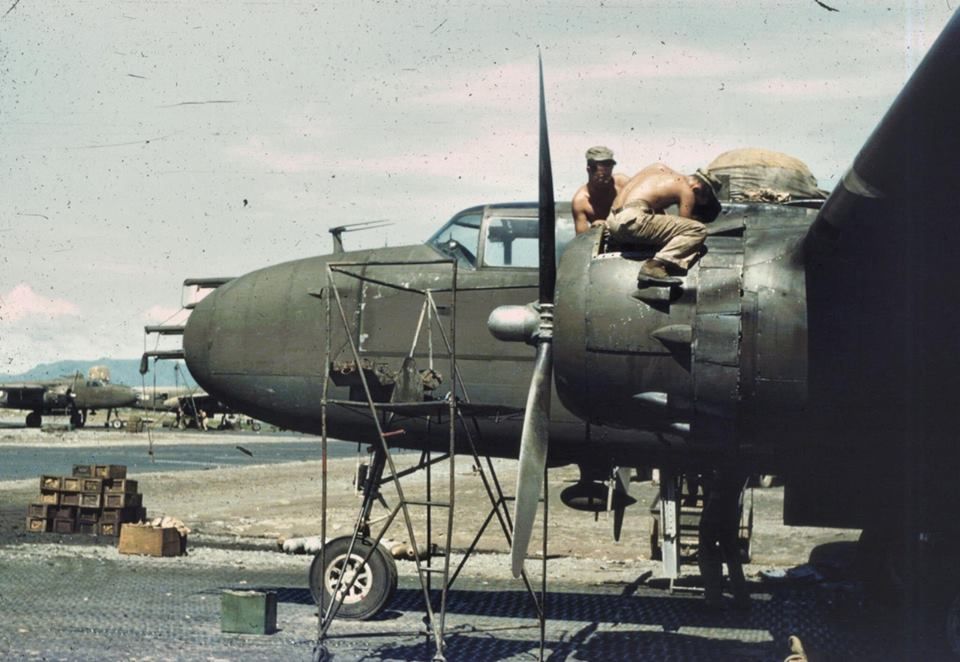 B-25 engine maintenance.jpg