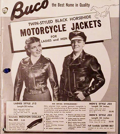 Love these old motorcycle jacket adverts | Vintage Leather Jackets