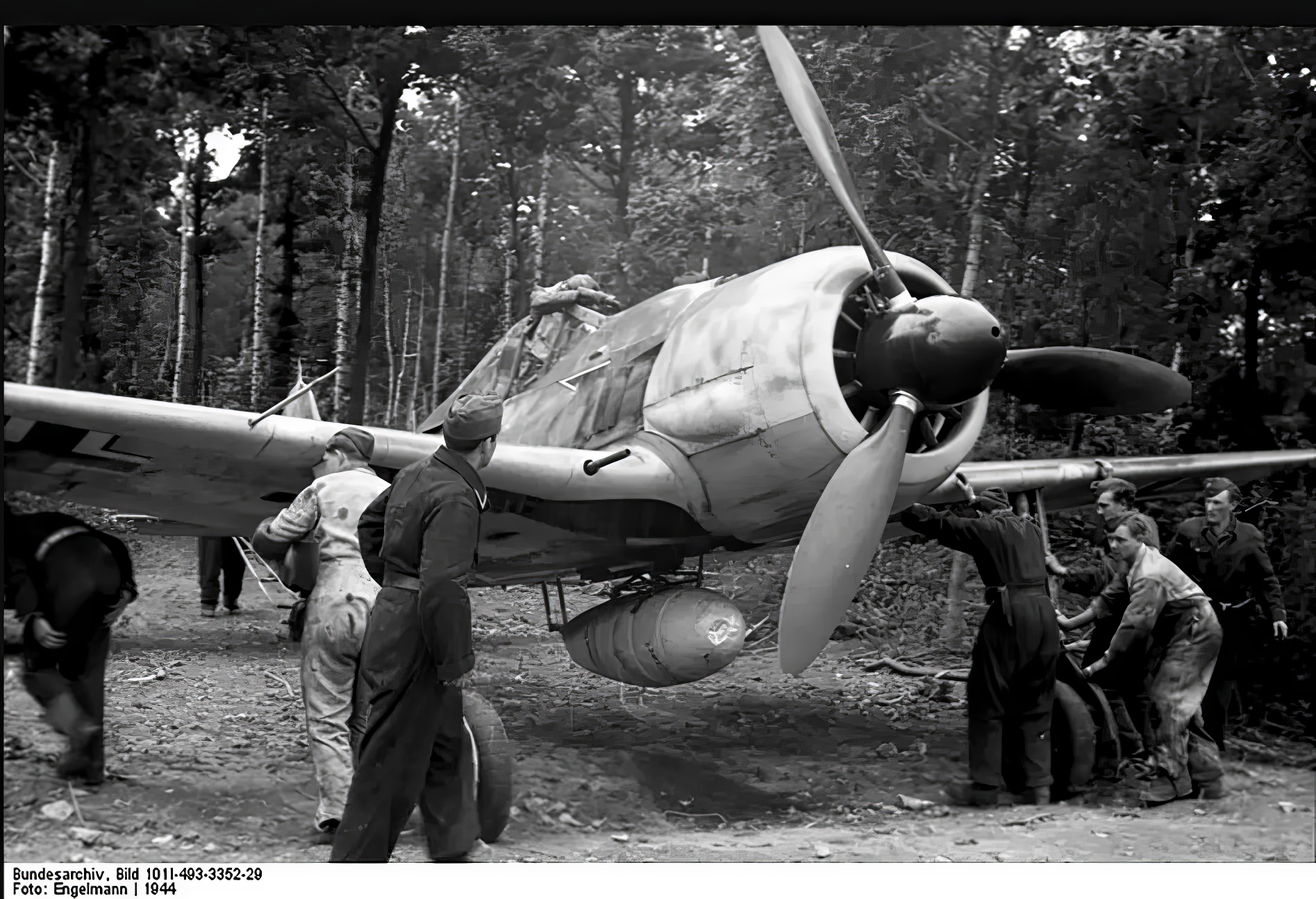 Focke-Wulf Fw 190 A-7 from the JG26 stationed at Boissy-le-Bois in the North of France between...jpg