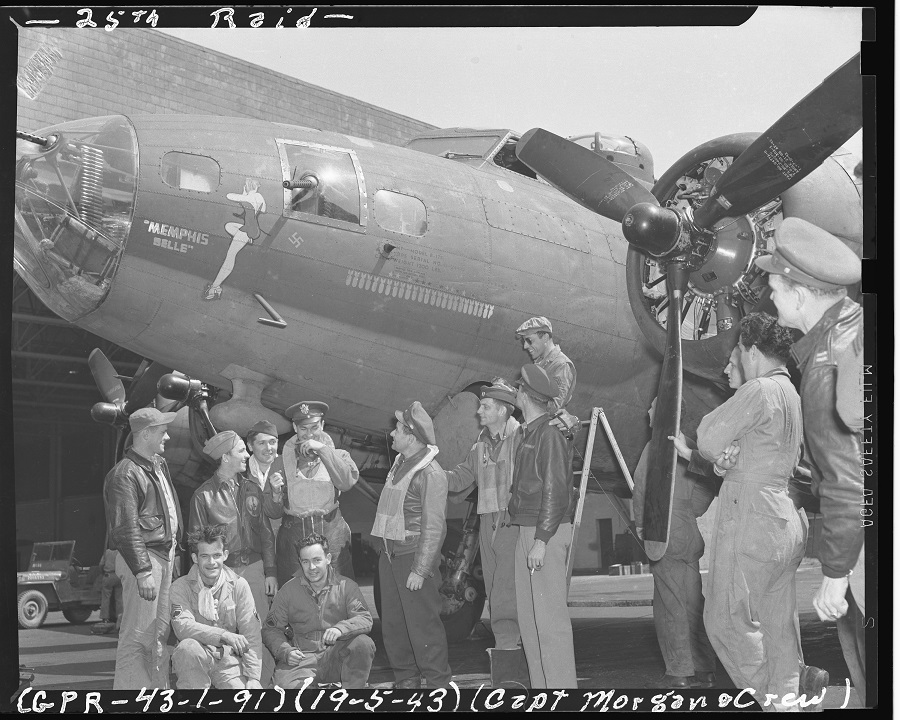 Giambrone, Morgan & crew, Memphis Belle.jpg