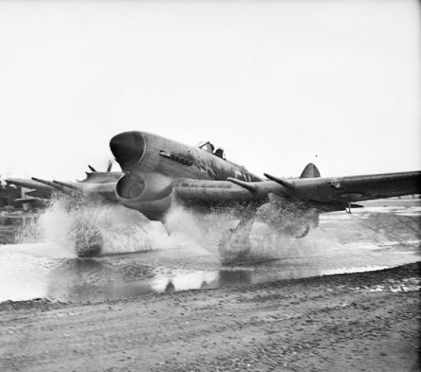 Hawker Typhoon of No. 439 Sqn, RCAF at Eindhoven, Holland.jpg