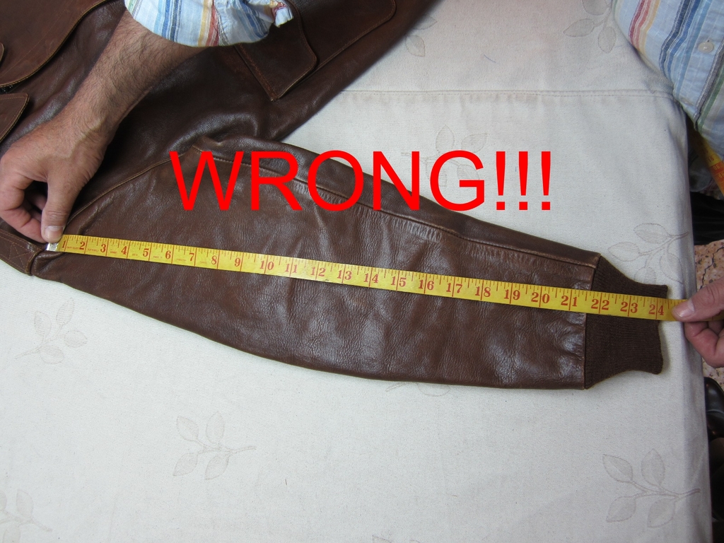 How to measure a jacket correctly tutorial | Page 2 | Vintage Leather ...