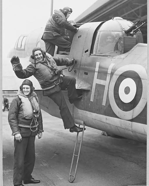 RAF crew climbing aboard their Bristol Type 156 Beaufort.jpg