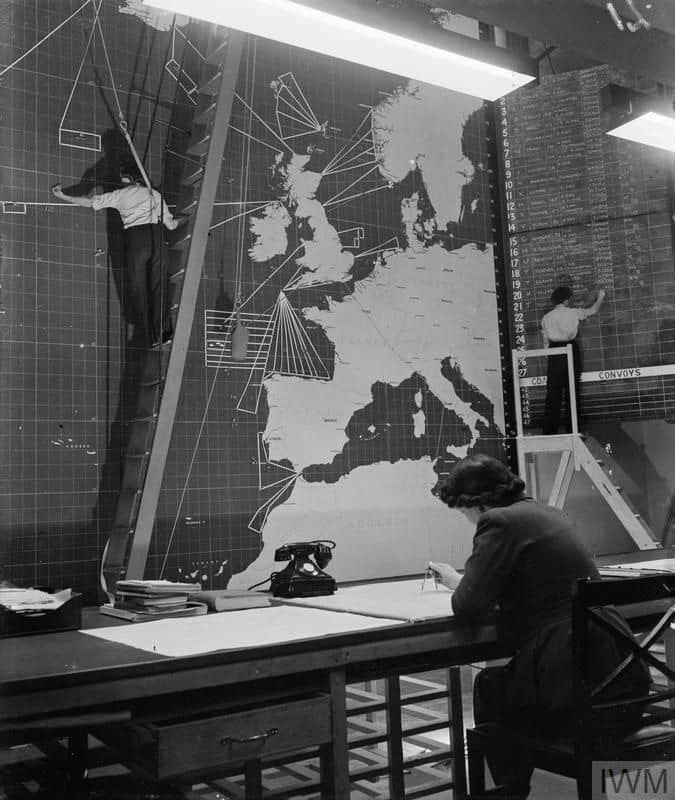 ROYAL AIR FORCE COASTAL COMMAND, 1939-1945. The interior of the Operations Room at Coastal Com...jpg