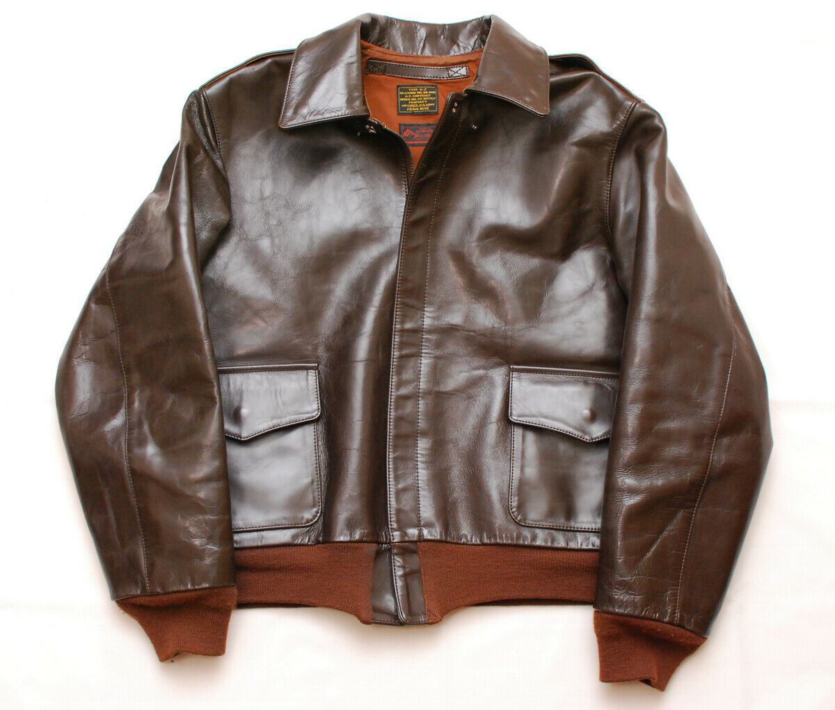 Frais Reve A-2 Horsehide Jacket (40-42 Short?) | Vintage Leather ...