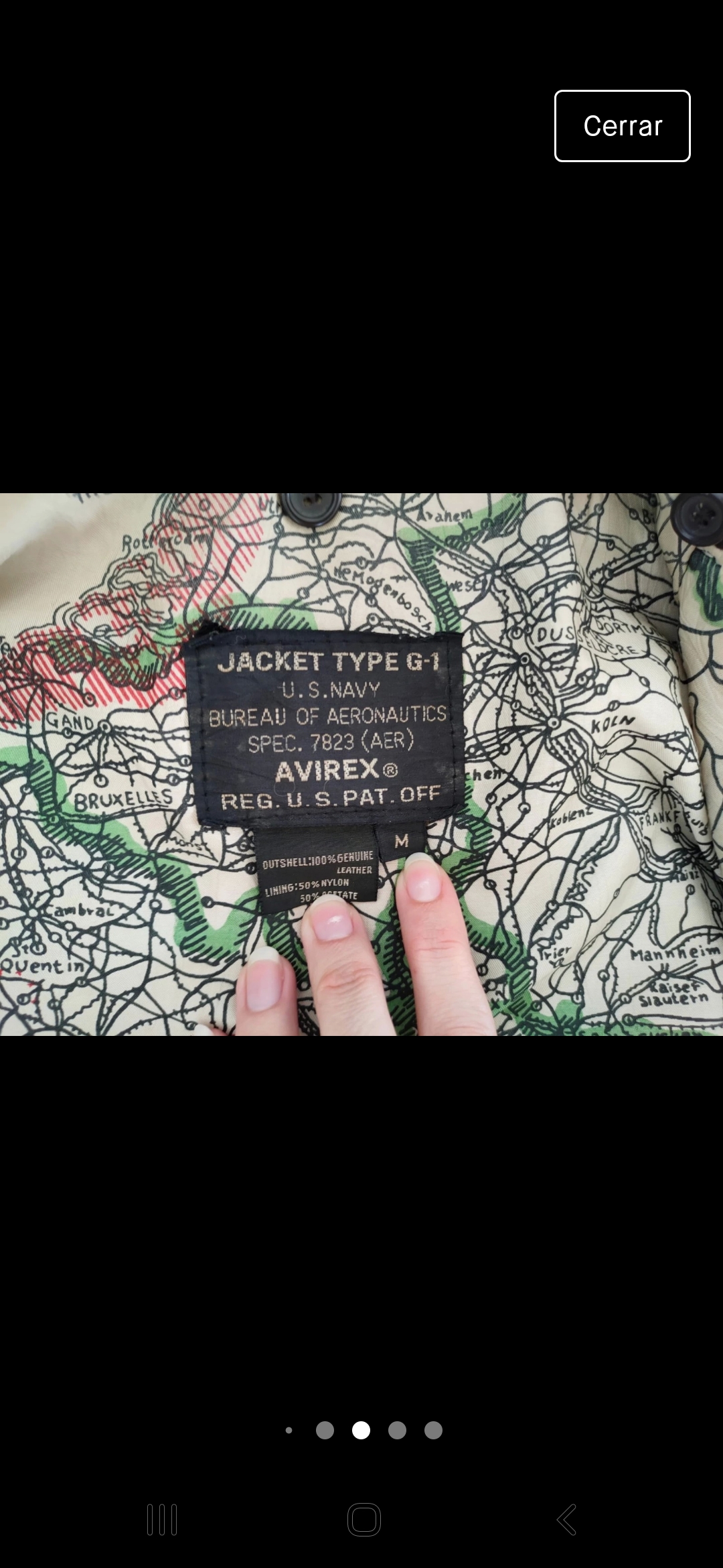 Avirex jacket hot sale type g1