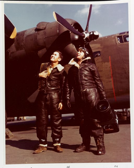 USMC air crewmen in front of a PB4-Y1 Privateer wearing.jpg