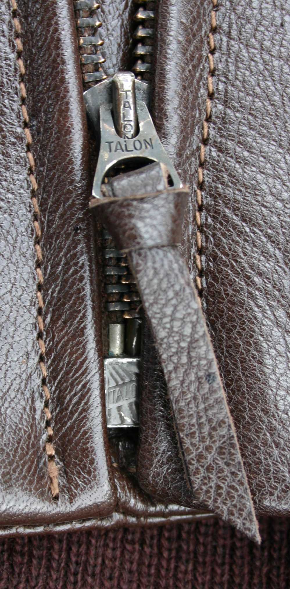 M-422 Blackened Brass M-39 Talon Zipper .jpg | Vintage Leather Jackets ...